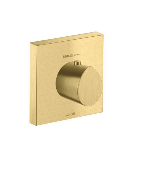 AXOR-HG-AXOR-Starck-Organic-Thermostat-HighFlow-120-120-Unterputz-Brushed-Brass-12712950 gallery number 1